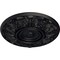 Ekena Millwork Whitman Ceiling Medallion (For Canopies up to 3 3/4"), Hand-Painted Steel Gray, 13"OD x 1 3/8"P CM13WHSGS - alternate 2